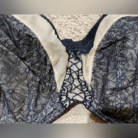 Elomi Sadie Underwire Balcony Bra 4430 Black US Size 42I - Picture 2 of 9